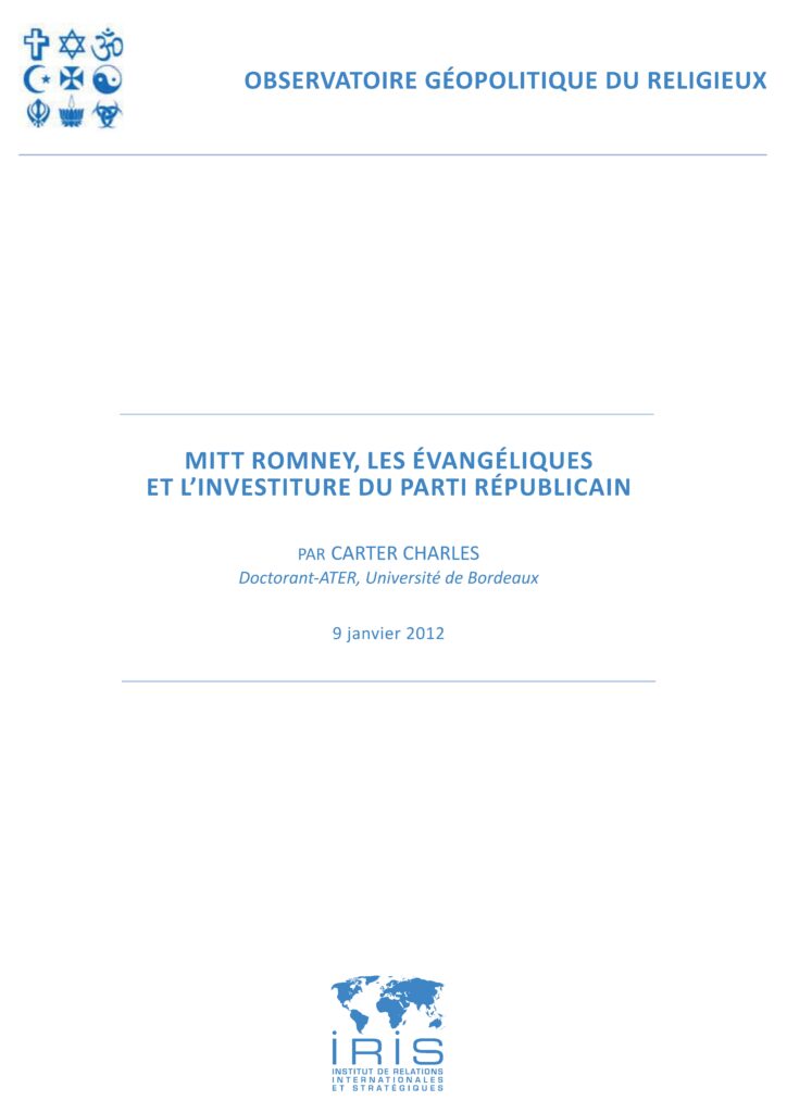 Mitt Romney, les évangéliques et l’investiture du parti républicain
