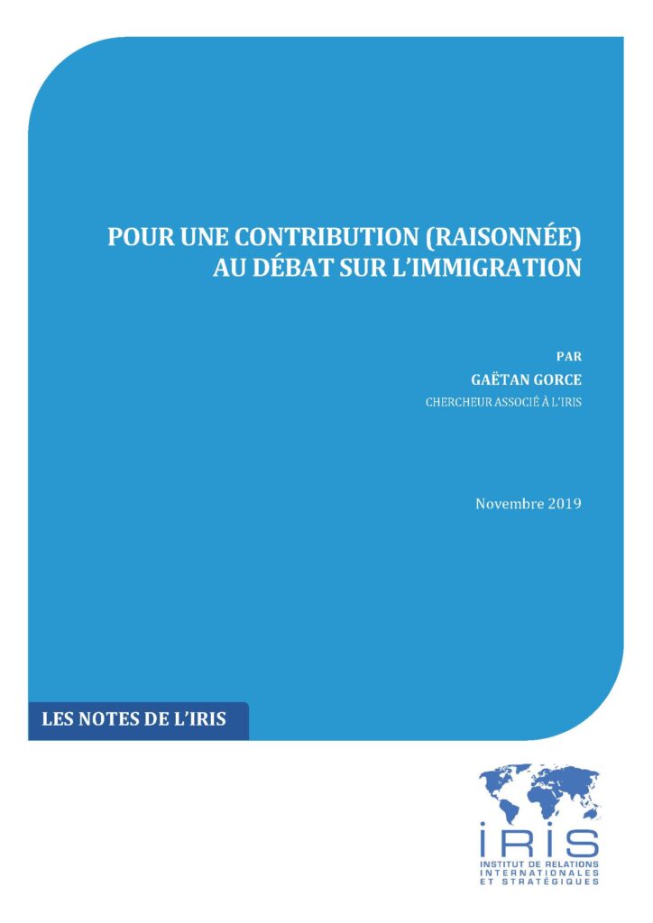 Pour une contribution (raisonnée) au débat sur l’Immigration
