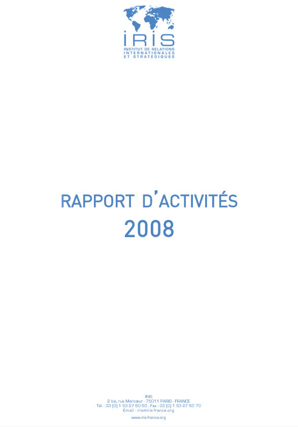 Rapport d’activités 2008
