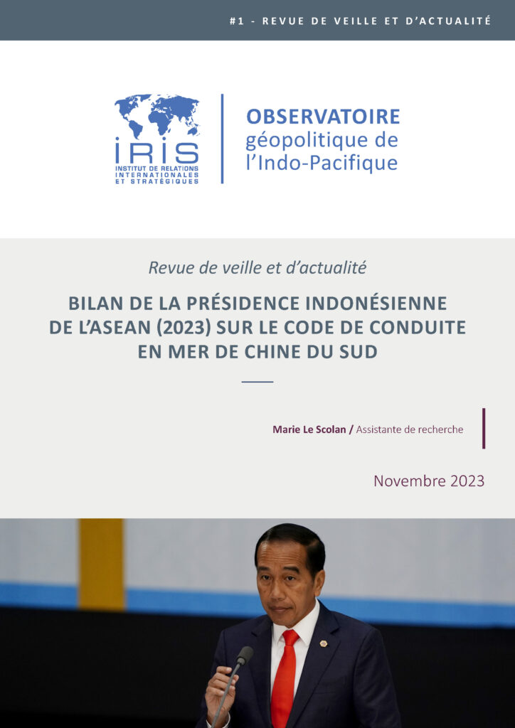 Bilan de la présidence indonésienne de l’ASEAN (2023) sur le Code de consuite en mer de Chine du Sud
