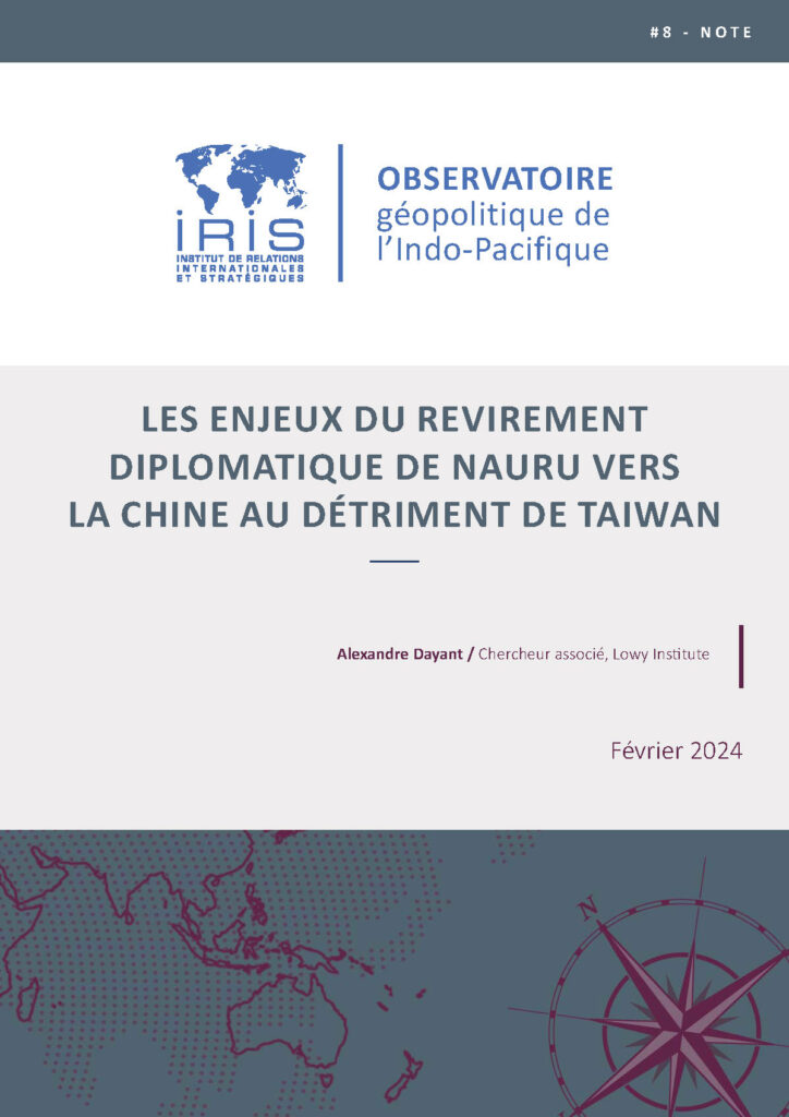 Les enjeux du revirement diplomatique de Nauru vers la Chine au détriment de Taiwan
