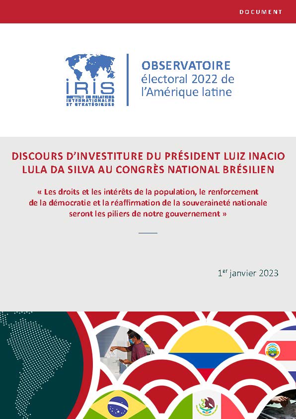 Discours d’investiture du 1er janvier 2023 du président Luiz Inacio Lula da Silva au Congrés national brésilien
