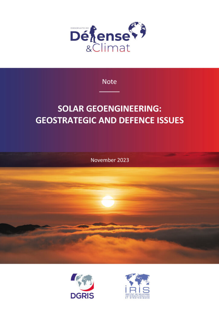 Solar Geoengineering: Geostrategic and Defence issues
