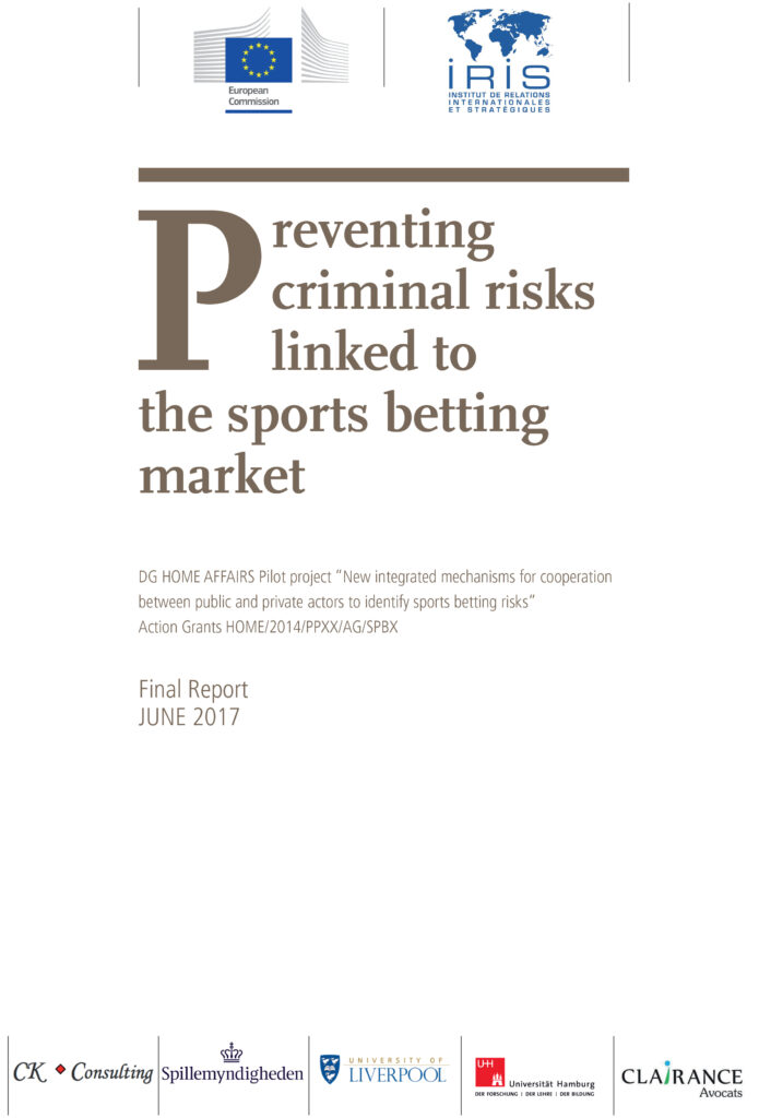 Preventing criminal risks linked to the sports betting market – Final Report
